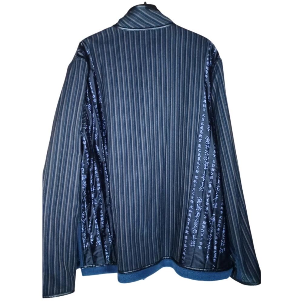 VTG Koos Of Course Womens 1X Chinese Script Reversible Coat Silk Overlay Artsy - Picture 4 of 8